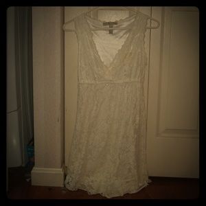 American Rag lace cream colored dress small